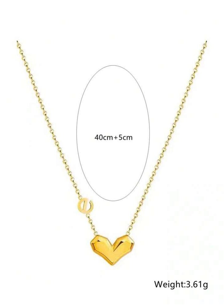 بلو لاين سلسال نسائي أنيق مطلي باللون الذهبي عيار 18 - Image 5