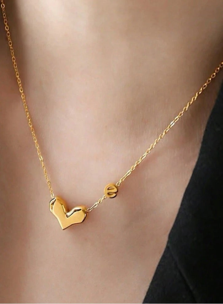 بلو لاين سلسال نسائي أنيق مطلي باللون الذهبي عيار 18 - Image 2