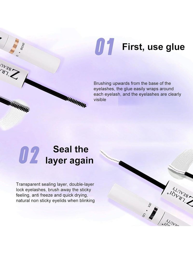 SOLARAE Individual False Eyelashes Set Lash Clusters Kit Fake Eyelashes Natural-Looking Eyelash with Lash Bond and Seal and Lash Tweezers Eyelash Extension Kit - Image 3