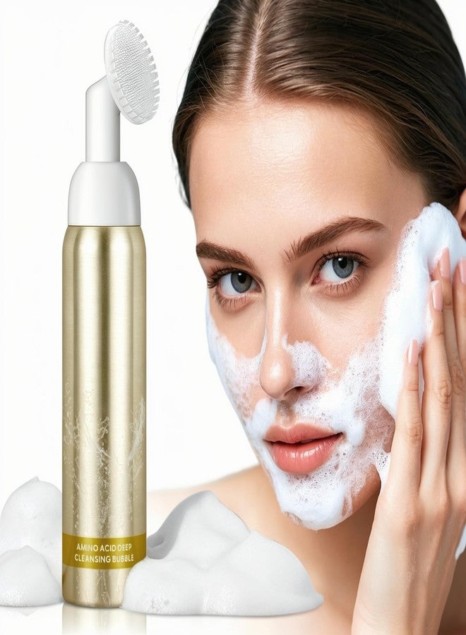 KOGEEYY Foaming Face Wash, Deep Cleansing Glow Wash Facial Cleanser With Brush(4.13oz) - Image 1