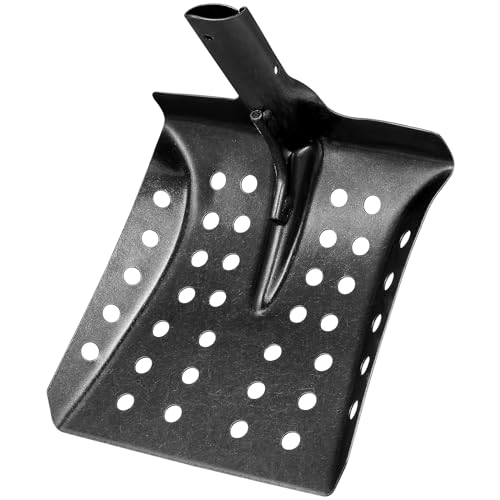 Veemoon Metal Sifting Shovel,Thicken Sand Digger Scoop Metal Coal Shovel for Home Backyard Garden Drain Sewer Cleaning Tools - Image 1
