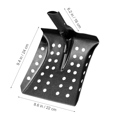 Veemoon Metal Sifting Shovel,Thicken Sand Digger Scoop Metal Coal Shovel for Home Backyard Garden Drain Sewer Cleaning Tools - Image 2