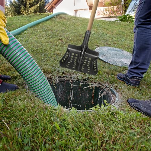Veemoon Metal Sifting Shovel,Thicken Sand Digger Scoop Metal Coal Shovel for Home Backyard Garden Drain Sewer Cleaning Tools - Image 5