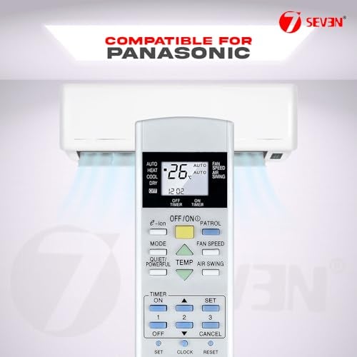 7-Seven 7SEVEN® Compatible for Panasonic AC Remote Original 29A Model 1 1.5 2 Ton Split or Window Air Conditioner - Image 4