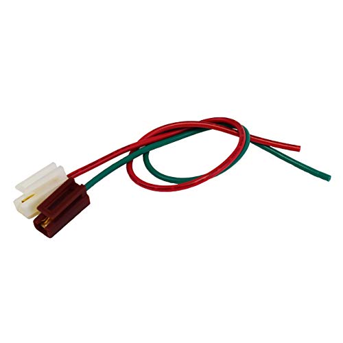 A-Team Performance 170073 Pigtail Harness Cable Wires for HEI Distributor Battery and Tachometer Wiring 12V Ignition Coil & Tach Wire Connector Accessories 11” Red and Green - Image 2