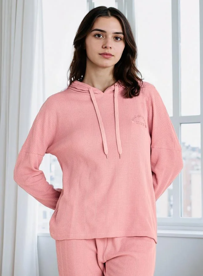 Splash FAV Waffle Textured Pyjama Set