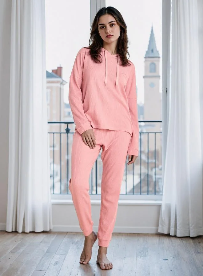 Splash FAV Waffle Textured Pyjama Set