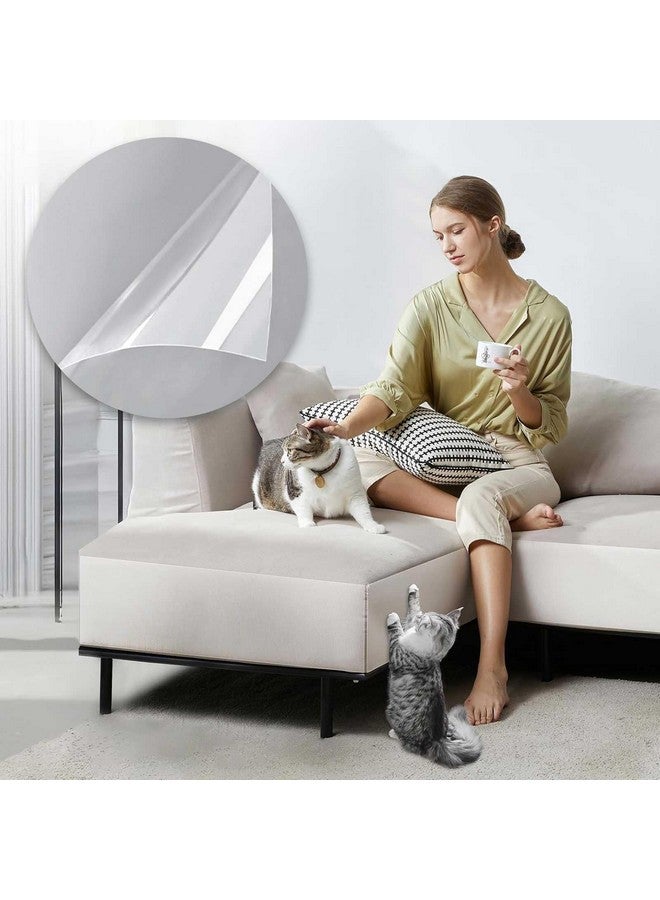 واقي أثاث مضاد لخدش القطط، عبوة من 18 واقي أريكة لاصق من جانب واحد من مخالب القطط، واقيات زوايا الأريكة للقطط، واقيات أثاث أريكة ضد خدش القطط، 18 × 12 بوصة - Image 5