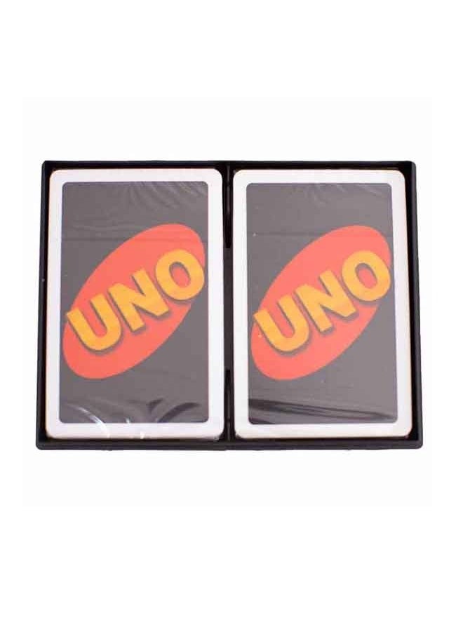 Uno Plastic Card Game, 180-Piece UNO Playing Cards, Card Game Table Cards, Ages 7+, Players 2-10