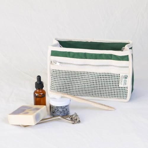Simple Ecology Organic Cotton Canvas Padded Toiletry Cosmetic Travel Bag Yellow - Image 3