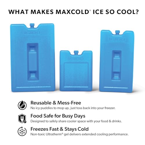 Igloo Maxcold Ice Blocks, Reusable Ice Packs for Coolers, Freezer Pack, Cold Packs for Coolers, Long Lasting Ice Blocks - Image 3