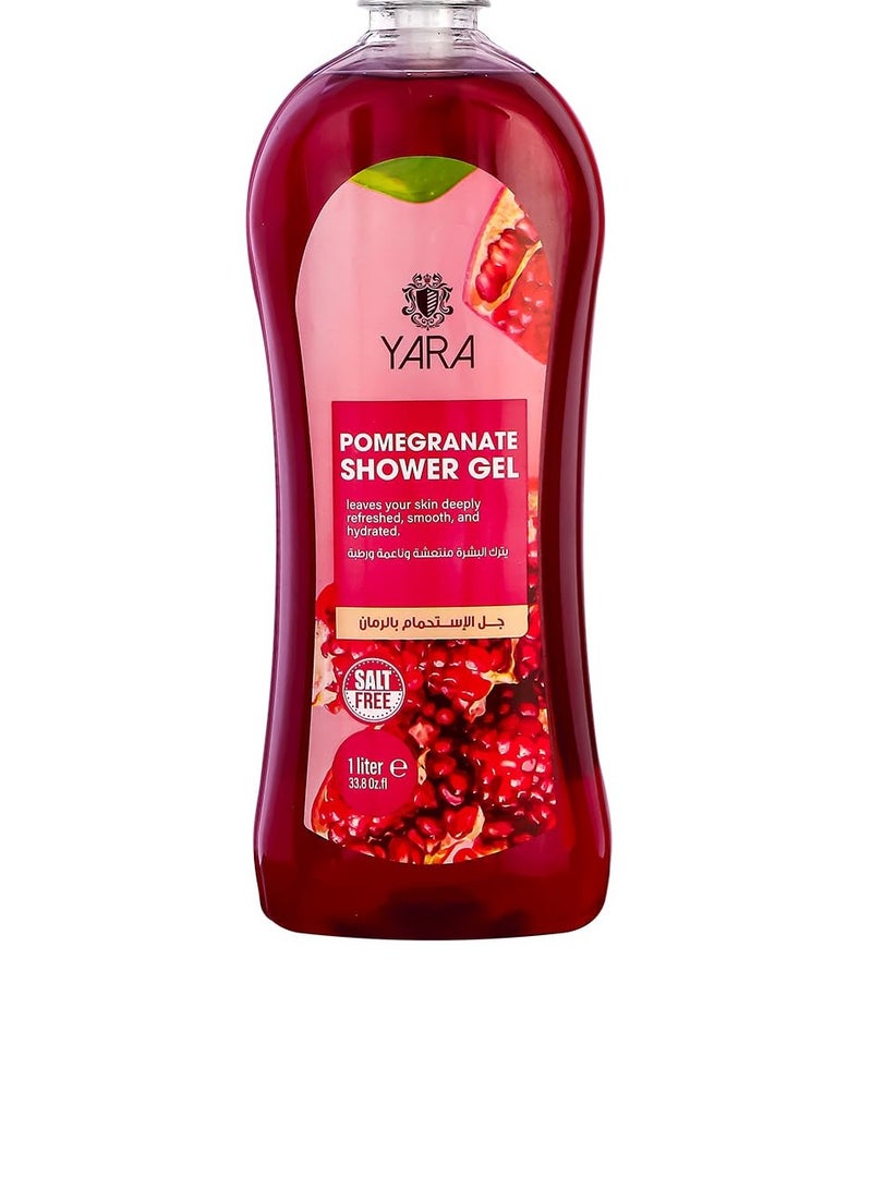 جل استحمام برائحة الرمان من يارا 1 لتر