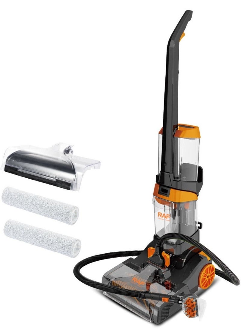 RAF Carpet & Floor Washer Vacuum Cleaner | 800W Powerful 3-in-1 Cleaning Machine | Dual Roller Brushes | 1.35L Clean Water Tank & 1.25L Dirty Tank | Carpet Cleaner for Home & Car - Image 1