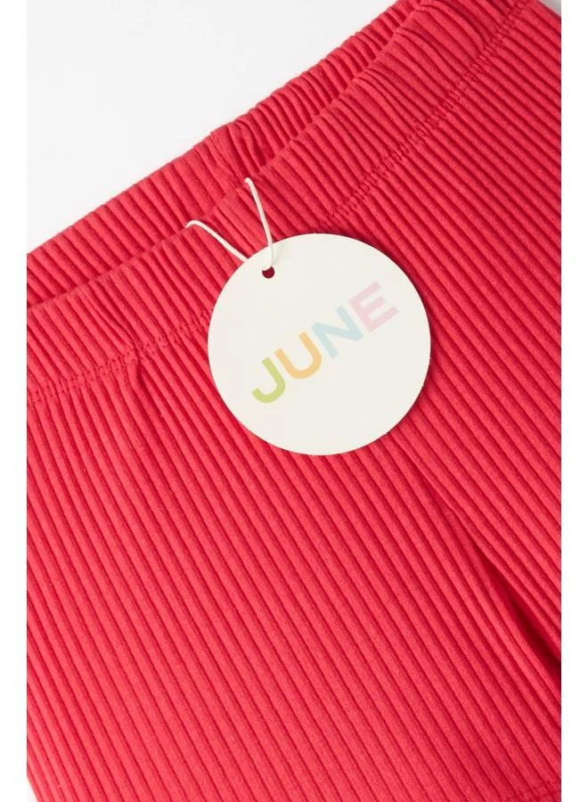 JUNE June Girl Knitted Short Fuchsia