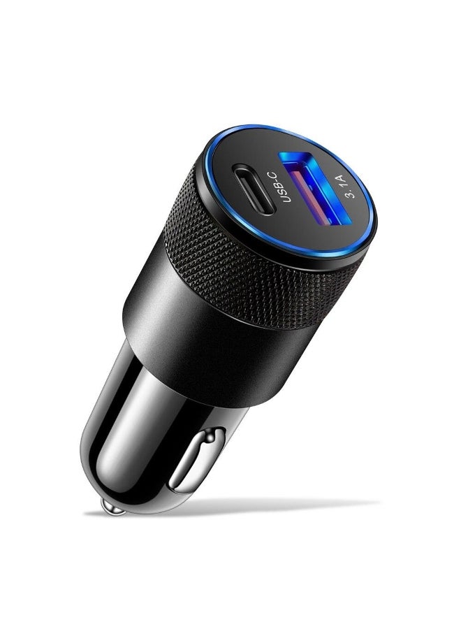 3.1A USB Car Charger QC3.0 Type C Mobile Phone PD Fast Charging Adapter In CarFor IPhone Samsung 