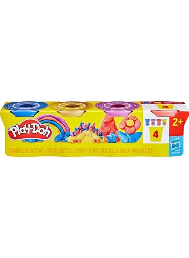 Play-Doh Metallic Shine Compound Set (Pack Of 4, 340 G) - Image 1