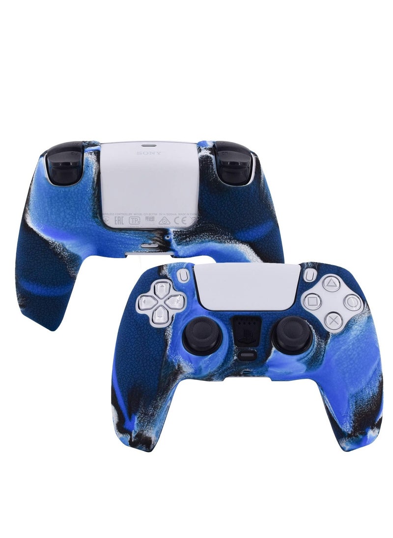 Generic - Leather Texture Soft Silicone Protection Case Cover Electronic Game Machine Accessories Compatible with SONY PlayStation 5 PS5 Wireless Controller for Dual Sense - Image 1