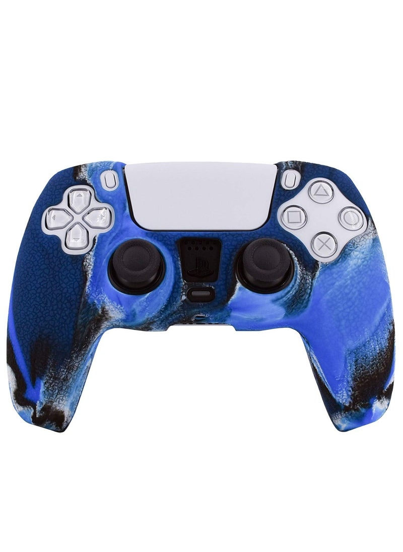 Generic - Leather Texture Soft Silicone Protection Case Cover Electronic Game Machine Accessories Compatible with SONY PlayStation 5 PS5 Wireless Controller for Dual Sense - Image 1