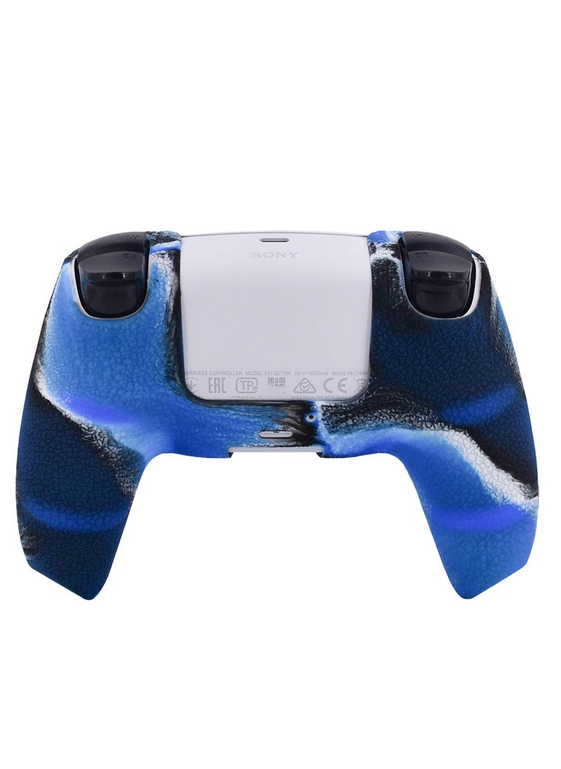 Generic - Leather Texture Soft Silicone Protection Case Cover Electronic Game Machine Accessories Compatible with SONY PlayStation 5 PS5 Wireless Controller for Dual Sense - Image 1