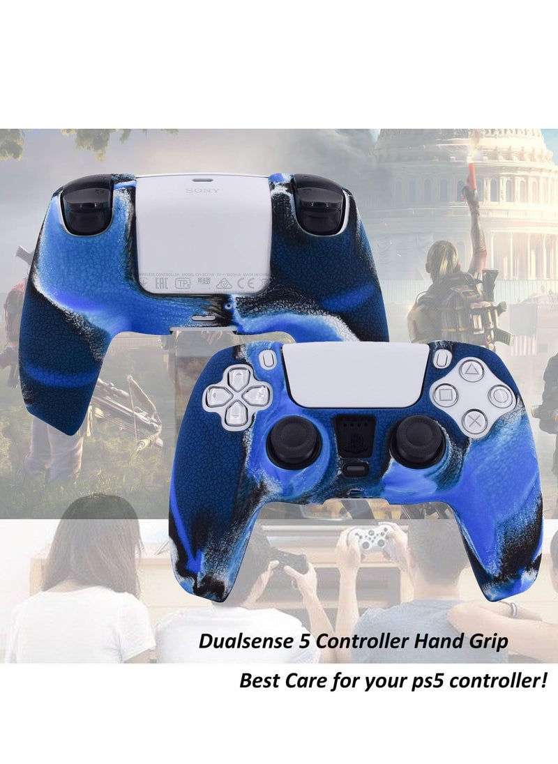 Generic - Leather Texture Soft Silicone Protection Case Cover Electronic Game Machine Accessories Compatible with SONY PlayStation 5 PS5 Wireless Controller for Dual Sense - Image 1