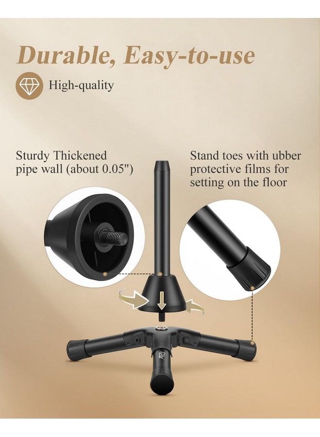 Eastar Flute Clarinet Stand Portable Tripod Doublepurpose Stand Holder For Flute Woodwind Instrument With Flannel Bag Est 005  - Image 3