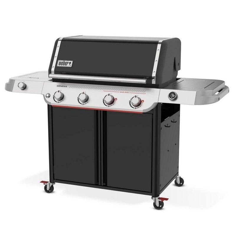 ويبر شواية غاز ويبر جينيسيس E-435W – شواية فاخرة بأربع شعلات تعمل بالغاز البروبان مع شعلة جانبية | هيكل من الفولاذ المقاوم للصدأ | مثالية للطهي الخارجي والحديقة والتراس | تصميم متين وسهل التنظيف - Image 3
