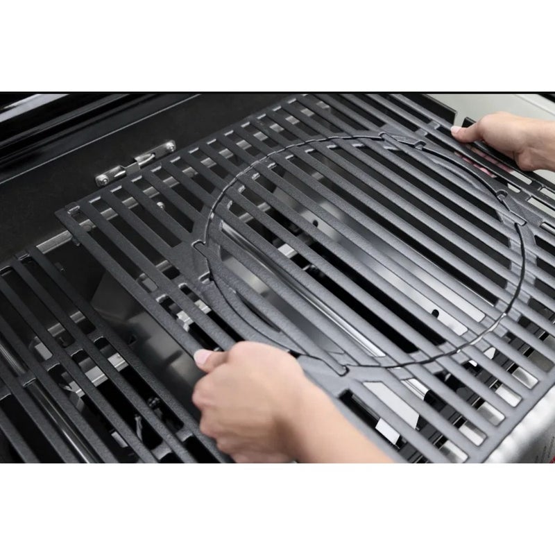 ويبر شواية غاز ويبر جينيسيس E-435W – شواية فاخرة بأربع شعلات تعمل بالغاز البروبان مع شعلة جانبية | هيكل من الفولاذ المقاوم للصدأ | مثالية للطهي الخارجي والحديقة والتراس | تصميم متين وسهل التنظيف - Image 4