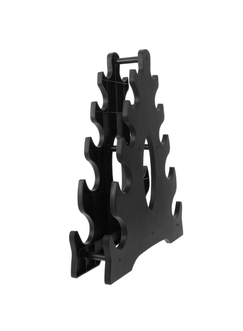 1pcs A-Frame Dumbbell Rack Stand with Upgraded Handle Heavy-Duty Triangle Shaped PVC Weight Storage Organizer for Home Gym Space Workout Equipment Stand for Small Dumbbells - Image 2