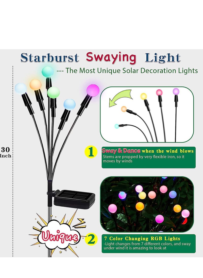 Generic 10 LED Solar Lights Garden Lights Decorative for Yard Pathway Decoration (2 PCS OF 1 Pack)  - Image 4