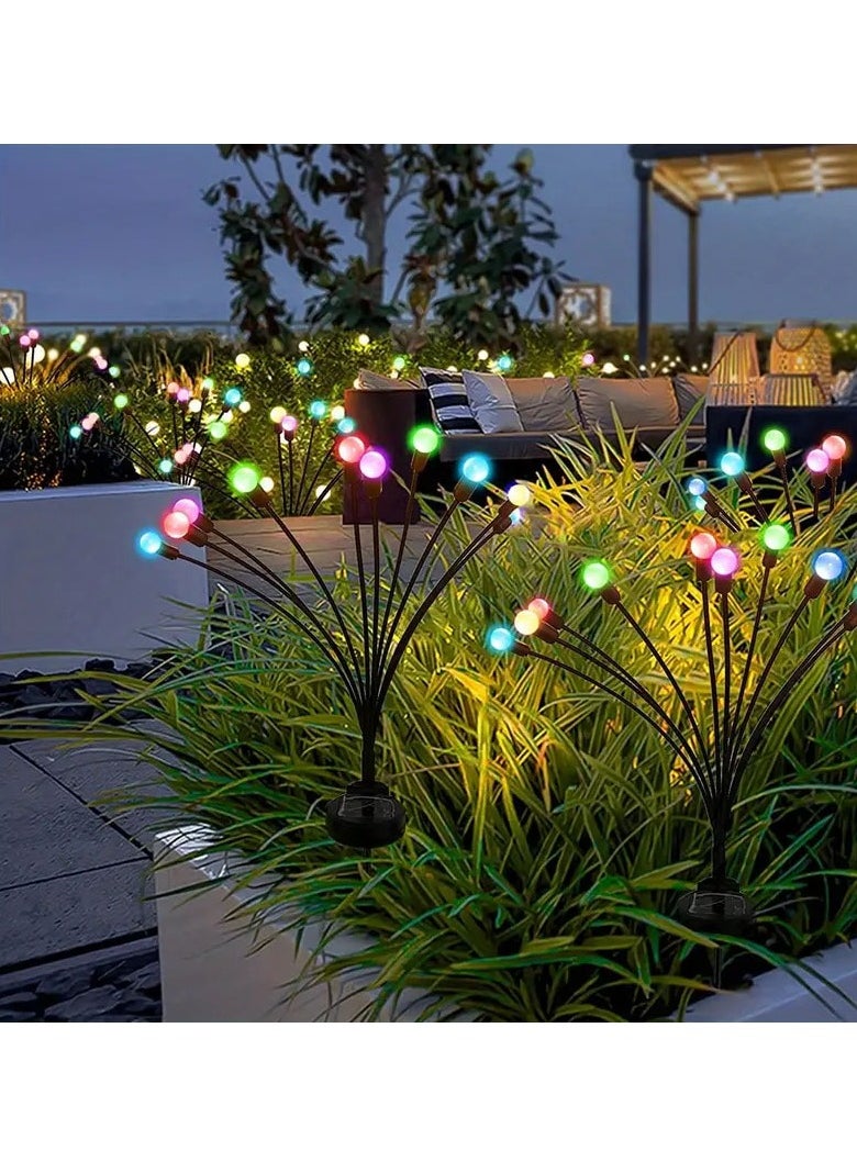 Generic 10 LED Solar Lights Garden Lights Decorative for Yard Pathway Decoration (2 PCS OF 1 Pack)  - Image 2