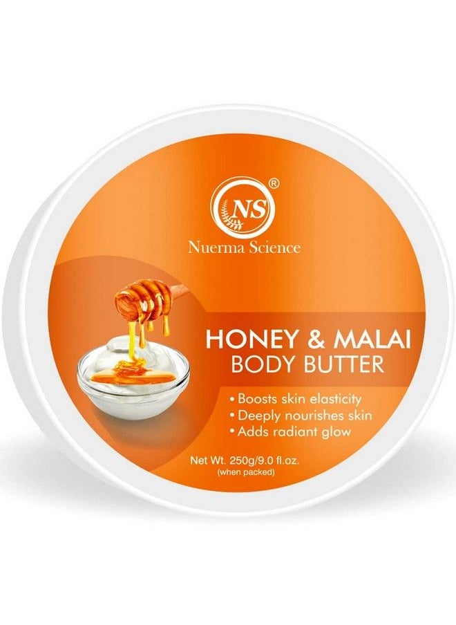 Nuerma Science Honey Malai Body Butter With Vitamin E Oil For Intense Moisturization Boost Skin Elasticity & Adding Radiance Glow In Skin 250 Gm  - Image 1