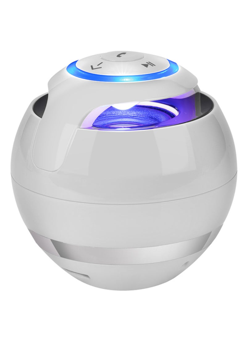 Multifunctional Portable Bluetooth Ball Speaker, white - Image 1
