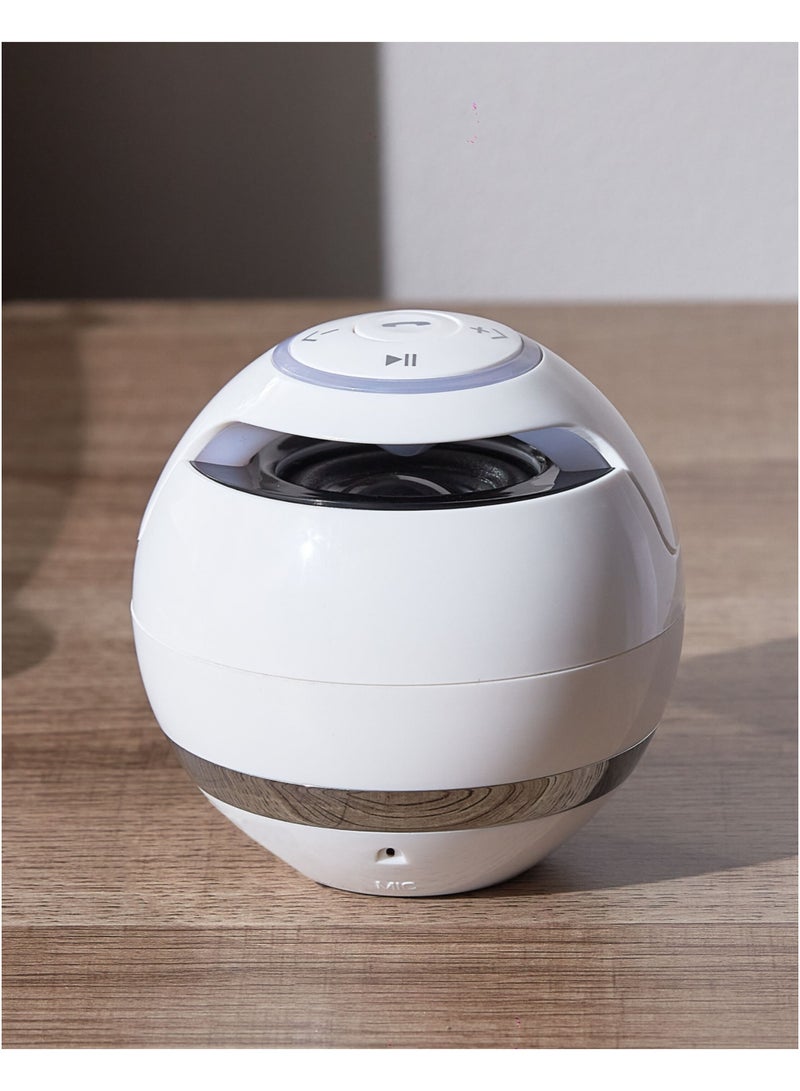 Multifunctional Portable Bluetooth Ball Speaker, white - Image 2