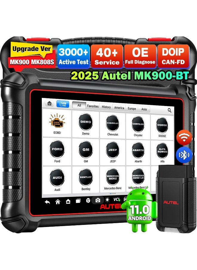 Autel - Autel Scanner MaxiCOM MK900BT, 2025 MK900-BT V2.0 Bidirectional Diagnostic Tool - Image 1