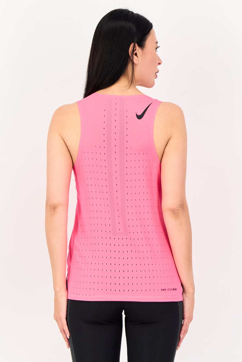 Nike Women Sportswear Fit Sleeveless Running Tank Top, Fuchsia - Image 3