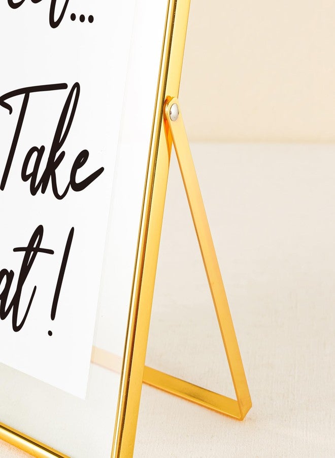 Calculs Love is Sweet Decorative Signage For Dessert Table Decor 10x8 Inches Gold Floating Picture Frame Wedding Bridal Party Gifts Display Photo Holders - Image 5