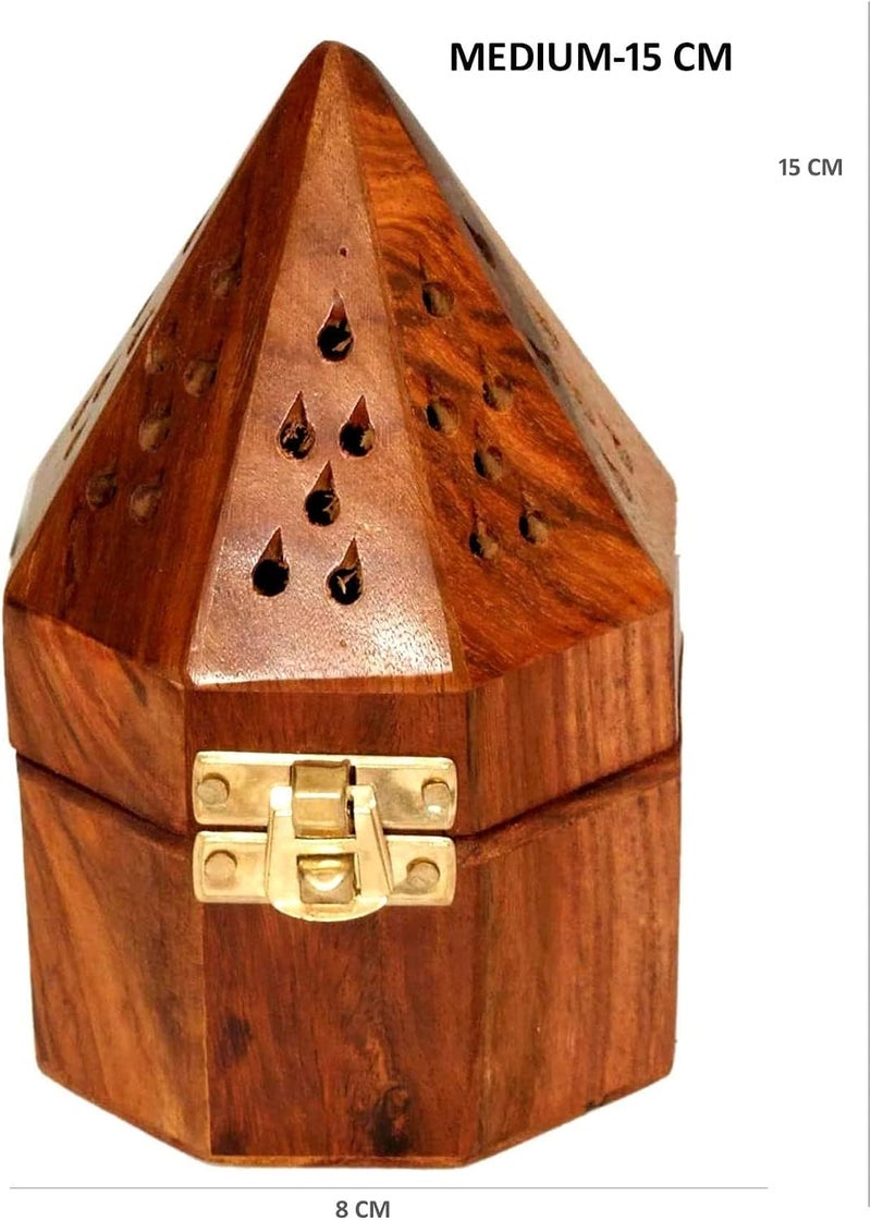 SAQOWARE Wooden Bakhoor Burner, Large - Image 3
