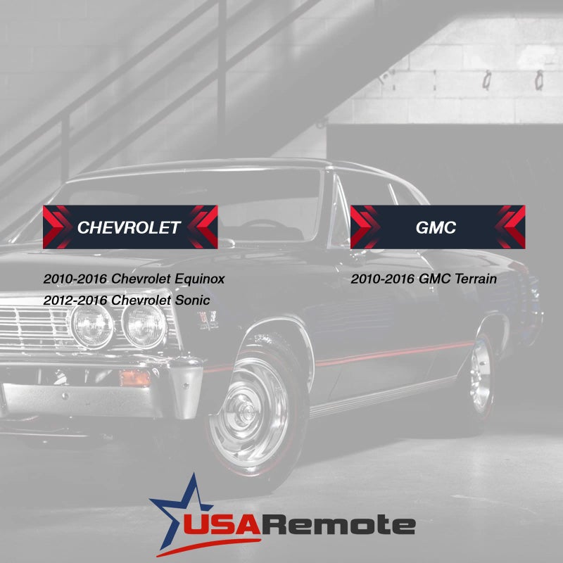 USARemote جهاز تحكم عن بُعد لفتح السيارة بدون مفتاح يناسب شيفروليه إكوينوكس، سونيك، تيرين 2010-2017 (OHT01060512 3-btn) - Image 5