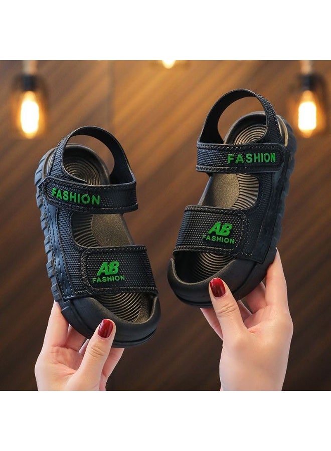 NIBEMINENT Multicolour Children Sandals Boys Anti-collision Toe Sandals  Girls Comfortable Outdoor Soft Soled Beach Shoes  - Image 1