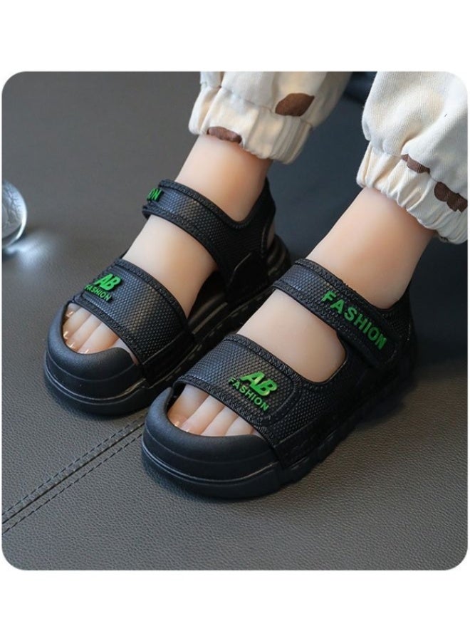 NIBEMINENT Multicolour Children Sandals Boys Anti-collision Toe Sandals  Girls Comfortable Outdoor Soft Soled Beach Shoes  - Image 2