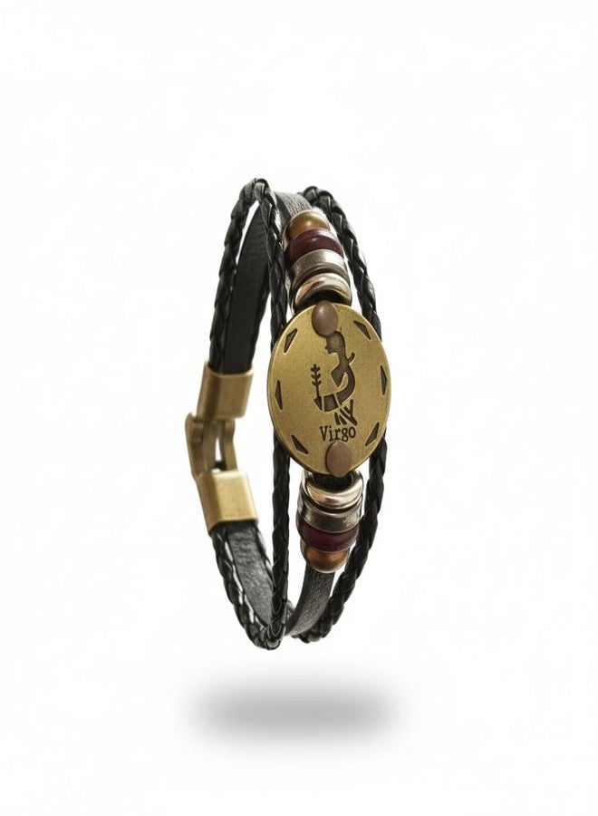 Japam Zodiac Celestial Sign Bracelet - Bracelet with All 12 Zodiac Signs Unisex Spiritual Band for Men & Women | Astrology Inspired Design (Virgo) - Image 2