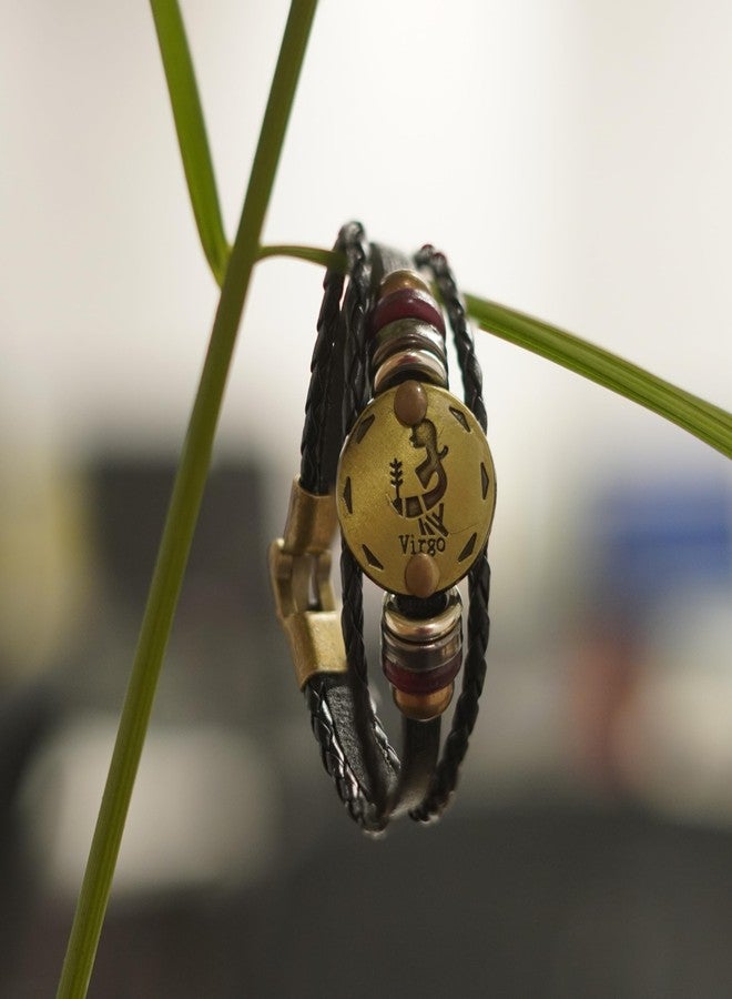 Japam Zodiac Celestial Sign Bracelet - Bracelet with All 12 Zodiac Signs Unisex Spiritual Band for Men & Women | Astrology Inspired Design (Virgo) - Image 3