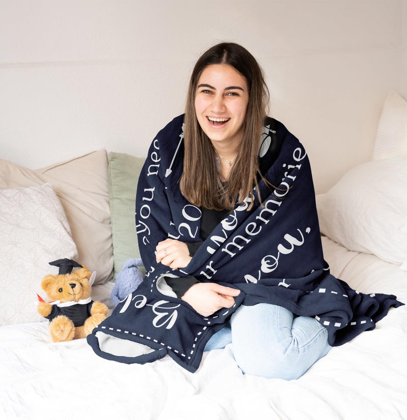 Zolumy Graduation Gifts for Her/Him 2025-2025 PHD/College/Masters Degree Grad Gifts - Class of 2025 Blanket 60X50in (Graduation Gifts, 60x50inches) - Image 2