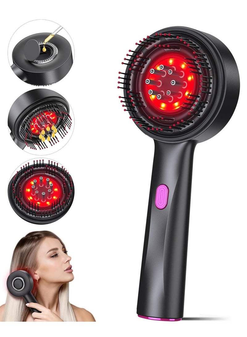 Generic Scalp Massager Brush with Oil Applicator - Cordless Electric Hair Scalp Messenger, Shiatsu Head Massage, IPX7 Waterproof, Portable Deep Head Massager Comb For Hair Growth & Head Relaxation - Image 1