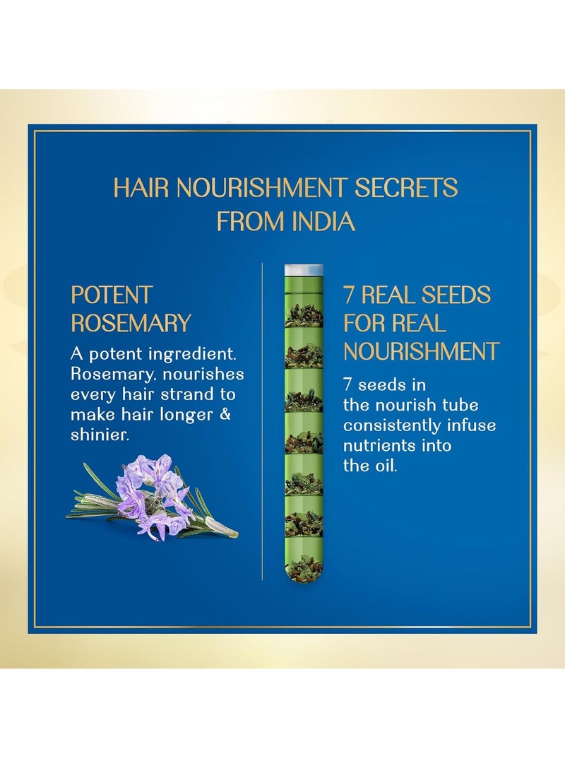 هيربس إنديا زيت شعر بإكليل الجبل والبذور السبعة 180 مل - Image 3