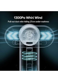 Airbot Airbot Dust Mite Vacuum Cleaner UV Disinfection CM900,Mattress Vacuum Cleaner,trong & Safe UV Sterilization Function, LED Intelligent Display Panel, Detachable & Washable Parts - White  - Image 5