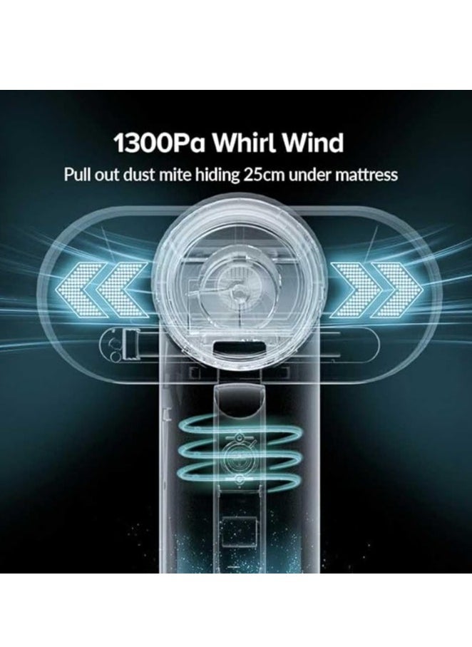 Airbot Airbot Dust Mite Vacuum Cleaner UV Disinfection CM900,Mattress Vacuum Cleaner,trong & Safe UV Sterilization Function, LED Intelligent Display Panel, Detachable & Washable Parts - White  - Image 5