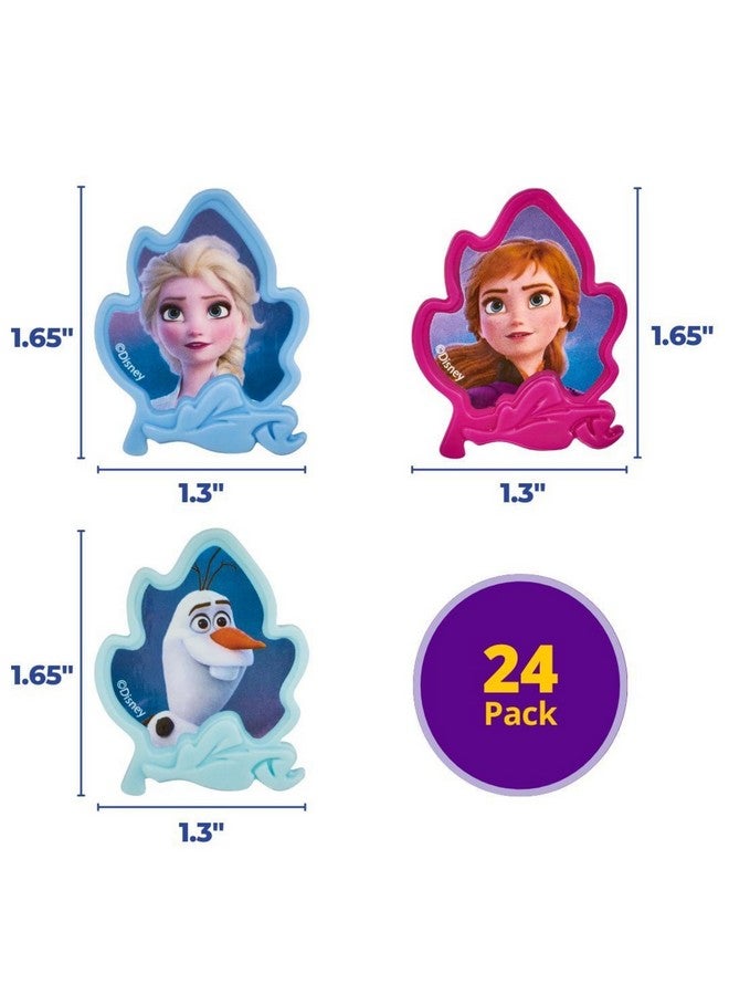 DecoPac DecoPac Frozen II Rings, Cupcake Decorations Featuring Elsa, Anna, And Olaf For Birthday And Christmas Celebrations - 24 Pack  - Image 4