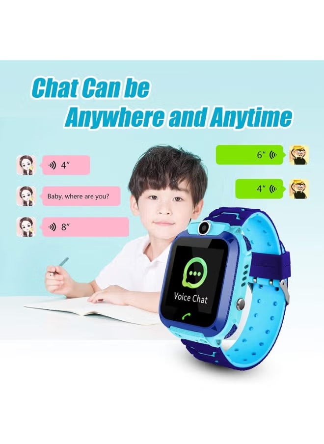 Generic - Kids Smart Watch With IP67 Waterproof Camera and Sim Card Slot Blue - Image 1