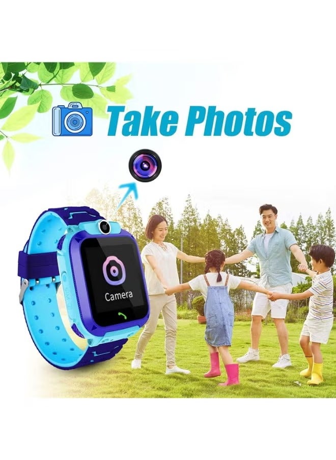 Generic - Kids Smart Watch With IP67 Waterproof Camera and Sim Card Slot Blue - Image 1
